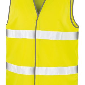 Veiligheidsvest Blauw-Geel-Oranje xl/xxl opdruk "verzamelaar"