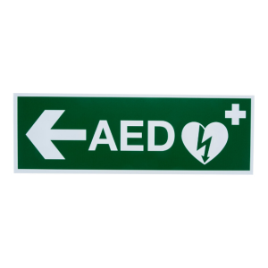 Bordje AED Pijl Links - 30x10cm - Polyprop