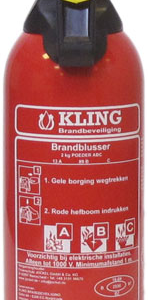Poederblusser 2kg brandklasse A-B-C
