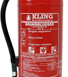 Poederblusser 9kg brandklasse A-B-C